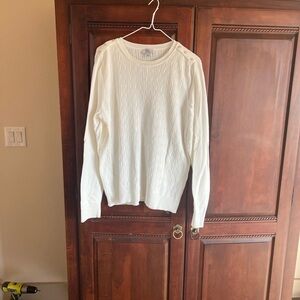 Kim Rogers Ivory Cable Knit Sweater
